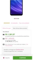 Smartphone Xiaomi MI 8 Lite 128GB Versão Global Desbloqueado Preto por R$ 1381