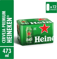 [ PRIME ] Heineken Cerveja Pilsen, Lata 473ml, Pack 12 Unidades