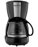 Cafeteira Elétrica Britânia 600ml Preta Inox CP15 – 127 Volts - 110V