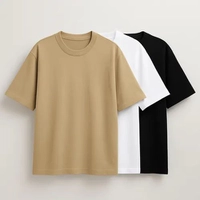 Kit 3 Camisetas Oversized Masculinas Básicas