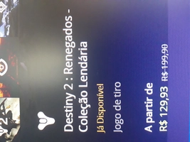 Destiny 2 : Renegados - Coleção Lendária - R$130
