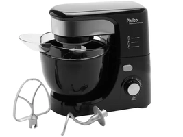 [APP / Cliente Ouro] Batedeira Planetária Philco Preta 500W - PHP500 Turbo 12 Velocidades - 220V