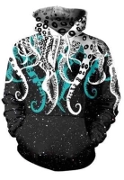 Moletom Canguru  Blusa De Frio Unissex Polvo Tentaculos  Full 3d