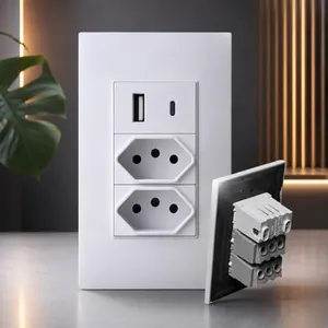 Tomada 4x2 10A USB USB-C Bivolt