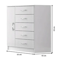 cômoda com sapateira urano branca - Branco