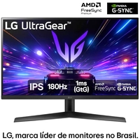 [APP] Monitor Gamer LG UltraGear 27” 27GS60F-B IPS Full HD 180Hz 1ms (GtG) NVIDIA® G-SYNC® AMD FreeSync™ HDR10 sRGB 99% HDMI DisplayPort