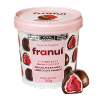 Framboesa Congelada FRANUÍ Com Chocolate Branco e Amargo Congelada 150g