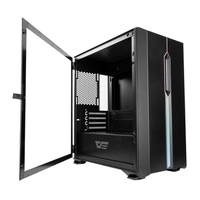GABINETE GAMER AIGO DARKFLASH DLM 23 PRETO LATERAL VIDRO | R$230