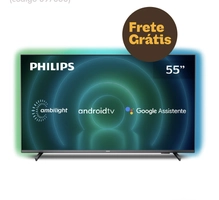 Smart TV Philips 55" Ambilight 4K UHD LED 55PUG7906/78 Dolby Atmos