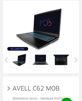 [AME R$6534 ]Avell C62 MOB