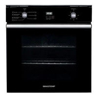 Forno de embutir elétrico Brastemp 84 litros Preto com convecção e timer touch | R$ 1619