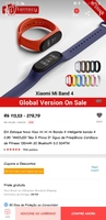 Smartband Xiaomi Mi Band 4 Versão CN| R$114