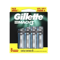 Carga Gillette Mach3 Regular Leve 8 Pague 6