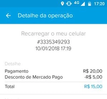 R$5 de desconto para recarregar o celular (Mercado Pago)