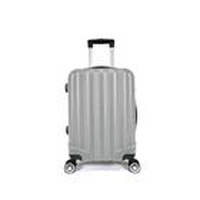 Mala de Bordo 10Kg ABS 4 Rodas  Prata Prizi