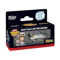 Funko Bitty POP! De Volta pro Futuro - Marty McFly e Máquina do Tempo