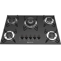 Cooktop Atlas 5 Bocas Agile Tripla Chama Preto Bivolt - R$389