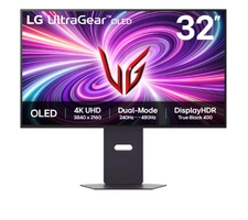 Monitor LG OLED UltraGear™ Dual Mode 32GS95UV-B 32", 480Hz FHD, 240Hz 4K, 0.03ms (GtG), NVIDIA G-SYNC, AMD FreeSync™ Premium Pro, HDR True Black 400 