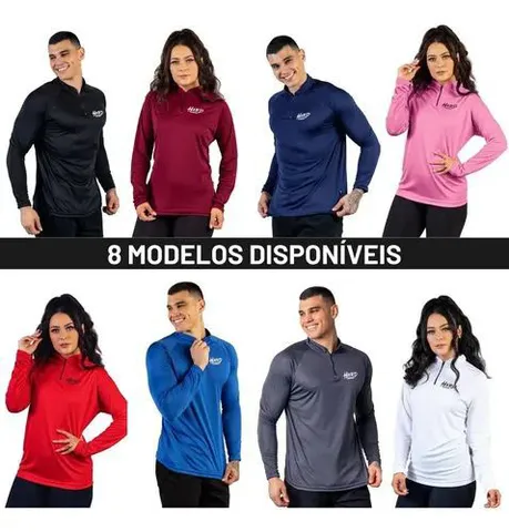 Kit 2 Camisas Manga Longa UV50+ Esportiva