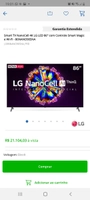 Smart TV NanoCell 4K LG LED 86" com Controle Smart Magic e Wi-Fi - R$19.999