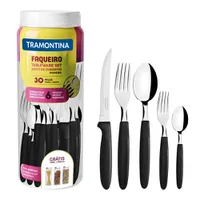 Faqueiro Tramontina Ipanema em Aço Inox e Polipropileno – 30 Peças | R$36