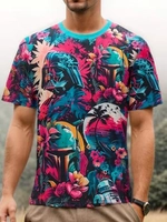 8 Camisetas masculina colorblock preta e branca