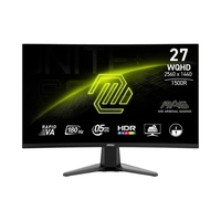 Monitor Gamer Curvo MSI MAG 27CQ6F, 27 WQHD, VA, HDR, 180Hz, 0.5ms, DP e HDMI, Curva 1500R, Preto - 9S6-3CD91M-001