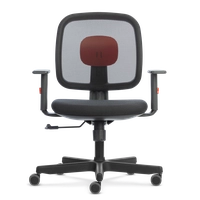 Cadeira Dot Graphite N Red