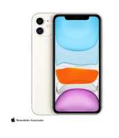 [Prime] iPhone 11 Branco, com Tela de 6,1", 4G, 128 GB e Câmera de 12 MP - MHDJ3BZ/A