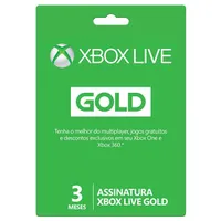 Xbox Live Gold - 3 Meses VISA CHECKOUT - R$8,50