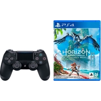 [AME 319] Controle Sem Fio Dualshock 4 Preto + Game Horizon Forbidden West - PS4