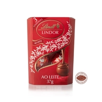 Chocolate Lindt Lindor Trufas Ao Leite 3 unidades 37g