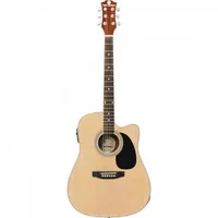 Violão HARMONICS Eletroacústico Folk Aço GE-30NT Natural | R$590