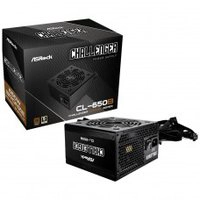 Fonte ASRock Challenger, 650W, 80 Plus Bronze, PFC Ativo, Preto, CL-650B