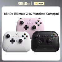 Controlador de jogos 8BitDo Ultimate Wireless 2.4G com base de carregamento, gamepad de joystick ALPS para PC, Windows 10, 11, Steam, Android - Ali