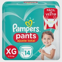 [AME R$ 174,90] Kit com 10 Fraldas Pampers Pants Ajuste Total xg 14 unidades