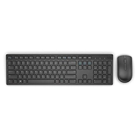 Teclado e Mouse Wireless Dell, KM636, Preto - R$100
