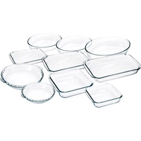 Conjunto de Assadeiras de Vidro 10 Peças - Nadir Figueiredo - R$109