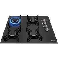 Cooktop à Gás 4 Bocas Philco Cook Chef Preto Tripla Chama Bivolt