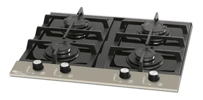 Fogão cooktop gás Fischer Platinium 20874 vidro preto 127V/220V