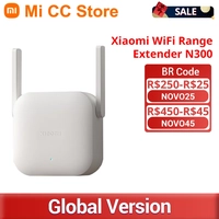 [GPay/Taxas Inclusas] Repetidor de Sinal - Xiaomi Wifi Range Extender N300