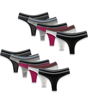 Kit com 10 Tangas Fio Listras Algodão Penteado | R$ 88