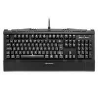 Teclado Mecânico Gamer Sharkoon Shark Skiller, LED Branco, Switch Kailh Blue, ABNT2 - SGK1 R$150
