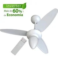 Ventilador de Teto Inverter Wind com Controle Ventisol Cor Branco Diâmetro 96cm