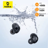 Baseus Bowie MA10 ANC fone de ouvido sem fio impermeável Sport Earbud, 48dB
