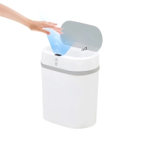 [Cashback Pelando R$53,52] [No Brasil] Lixeira Inteligente 12L com Sensor Automático (Branca ou preta)