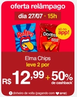 (APP/AME 6,50) Salgadinhos  Elma Chips 