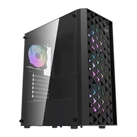 Gabinete + 4 Fans Gamer Aigo DarkFlash DK351, RGB, Mid-Tower, Lateral de Vidro, Preto, DK351-BK