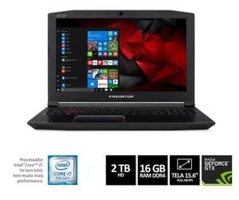 Notebook Acer Predator Helios 300 G3-572-75L9 Intel Core i7 16GB 2TB HD GTX 1060 6GB Win10 15,6'