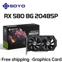 [Taxa inclusa] Placa de vídeo SOYO AMD Radeon RX580 - 2048SP, 8G, GDDR5, 256bit